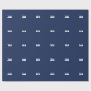 Minimalistische Eenvoudige Moderne Naam Bericht Cadeaupapier