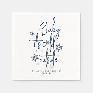 Minimalistische eenvoudige moderne winter Baby Boy Servet