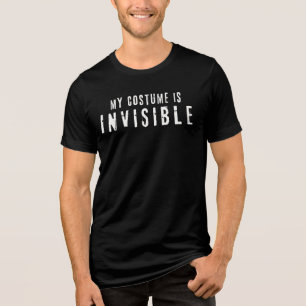 Minimalistische Eenvoudige Onzichtbare Halloween K Tri-Blend Shirt