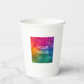 Minimalistische eenvoudige papercup Sjabloon Moder Papieren Bekers (Achterkant)