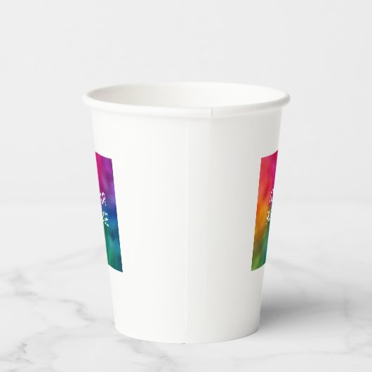 Minimalistische eenvoudige papercup Sjabloon Moder Papieren Bekers (Rechts)