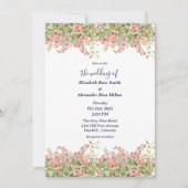 Minimalistische Eenvoudige roos wijnstok bloemenb Kaart (Voorkant)