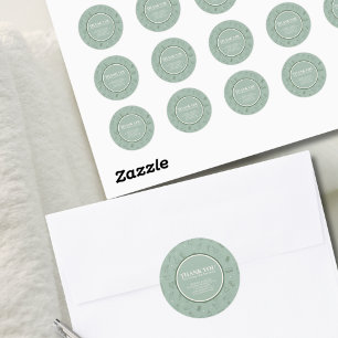 Minimalistische eenvoudige schoonmaakdiensten voor ronde sticker