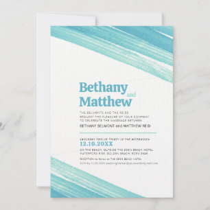 Minimalistische eenvoudige strepen met aquainktstr kaart