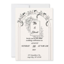 Minimalistische Eenvoudige Zwart en Gebroken Witte