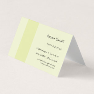 Minimalistische effen crèmekleur modern visitekaartjes