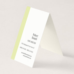 Minimalistische effen crèmekleur modern visitekaartjes