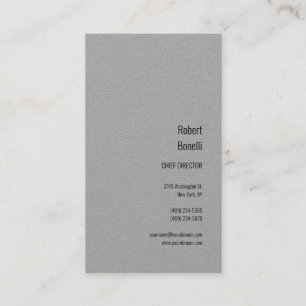 Minimalistische effen premium grijs modern visitekaartje