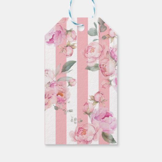 Minimalistische eiffeltoren romantisch bedankt cadeaulabel (Achterkant)