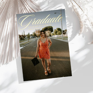 Minimalistische eindexamenfoto's aankondigingen