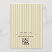 Minimalistische Elegant Neutral Details-Kaart Informatiekaartje (Achterkant)