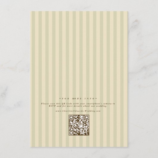 Minimalistische Elegant Neutral Details-Kaart Informatiekaartje (Achterkant)