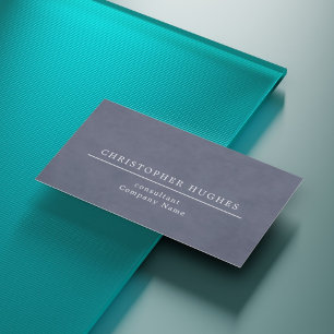 Minimalistische Elegant Textuur Blauw Attorney bij Visitekaartje