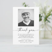 Minimalistische Elegante Begrafenissympathie Memor Bedankkaart (Staand voorkant)