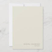 Minimalistische Elegante Dankjewelkaart Kaart (Achterkant)