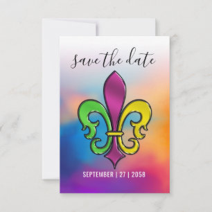 Minimalistische Elegante Fleur De Lis Ontwerp Bedankkaart
