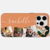 Minimalistische elegante gepersonaliseerde fotocol Case-Mate iPhone case (Achterkant (horizontaal))