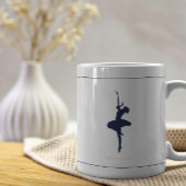 Minimalistische elegante gepersonaliseerde kerst m koffiemok