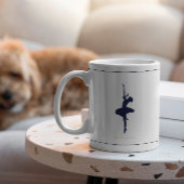 Minimalistische elegante gepersonaliseerde kerst m koffiemok