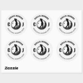 Minimalistische Elegante Golf Design Ronde Sticker (Vel)