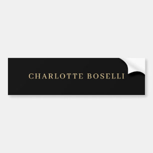 Minimalistische Elegante Klassieke Professionele E Bumpersticker
