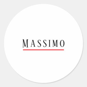 Minimalistische Elegante Klassieke Professionele E Ronde Sticker