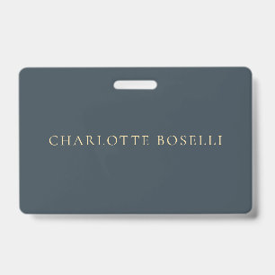 Minimalistische Elegante Klassieke Professionele H Badge