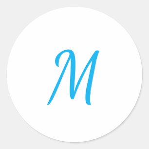 Minimalistische Elegante Klassieke Professionele M Ronde Sticker