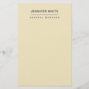 Minimalistische Elegante Moderne Eenvoudige Briefpapier