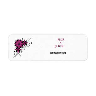 Minimalistische elegante moderne luxe bordeauxrood etiket