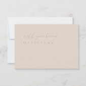 Minimalistische Elegante Moderne Voorstelkaart voo Kaart (Voorkant)