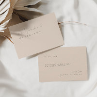 Minimalistische Elegante Moderne Voorstelkaart voo