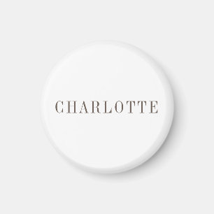 Minimalistische elegante naam voor klassieke profe magneet