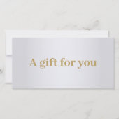 Minimalistische Elegante Nep Zilveren Gouden Zwart (Voorkant)