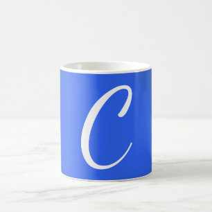 Minimalistische Elegante Professionele Monogram Bl Koffiemok