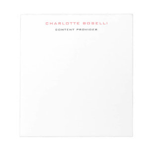 Minimalistische Elegante Professionele Notitieblok