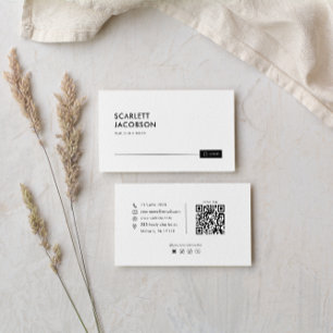 Minimalistische elegante retro vastgoedmakelaar visitekaartje