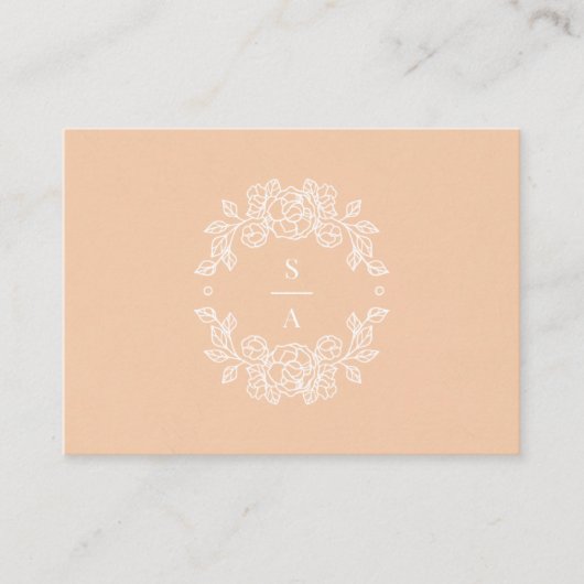 Minimalistische Elegante Roze Behuizing QR Code Ka Informatiekaartje (Voorkant)