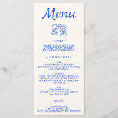 Minimalistische Elegante Script Bruiloftsmenu Menu (Voorkant)