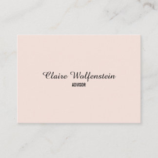 Minimalistische Elegante Script Professioneel Visitekaartje