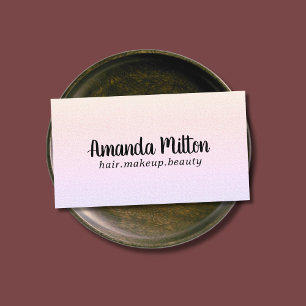 Minimalistische elegante textuur pastel schoonheid visitekaartje