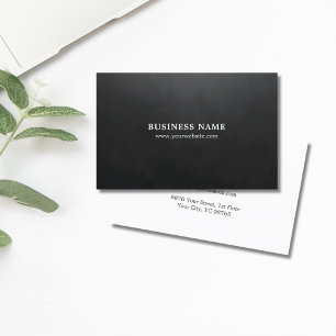 Minimalistische elegante textuur zwarte consultant visitekaartje