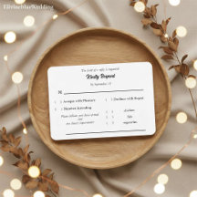 Minimalistische Elegante Typografie & Maaltijdkeuz