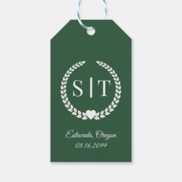 Minimalistische Elegante Typografie Monogram Begin Cadeaulabel