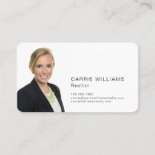 Minimalistische Elegante Vastgoedmakelaar QR Code Visitekaartje (Achterkant)