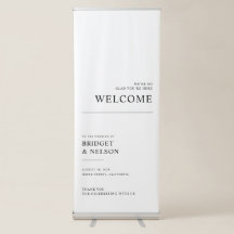 Minimalistische Elegante Welkom Bruiloft