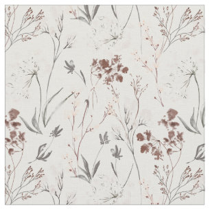 Minimalistische elegante wilde bloemen zachte bloe stof