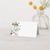 Minimalistische elegante winter evergreen bruiloft (Voorkant)