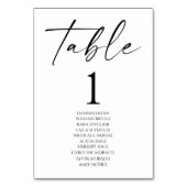 Minimalistische Elegante Witte Zwarte Huwelijk Kaart (Achterkant)