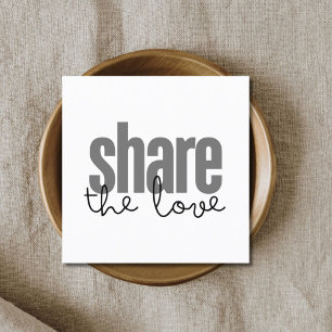 Minimalistische elegante zwart grijs wit vet schoo aanbevelingskaartje